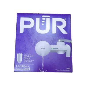 NEW PUR Faucet Filtration System White Sink Tap Water Filter NIP